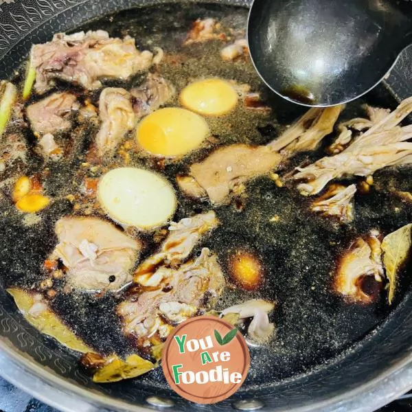 It can be made without using brine bag | Marinated duck chin