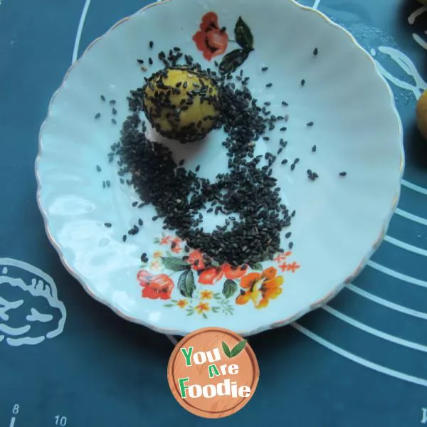 Sesame balls without oil smoke