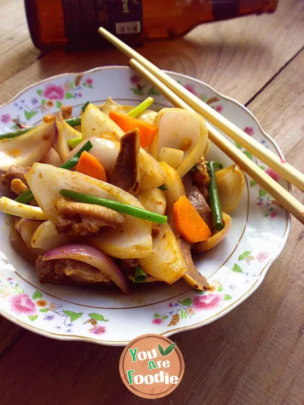 Fried-pig-tongue-with-soy-sauce