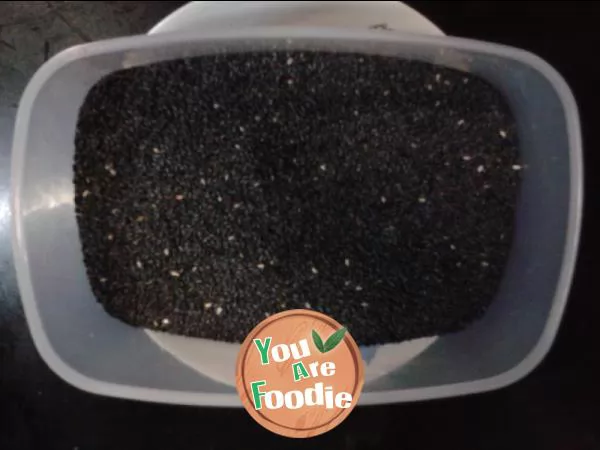 Pure black sesame powder - (home grown sesame)