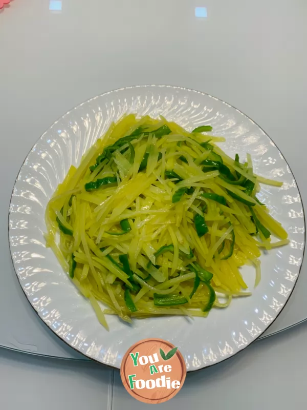 Shredded-potato-with-green-pepper