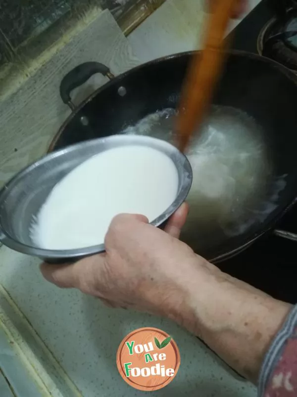 White flour stir fry