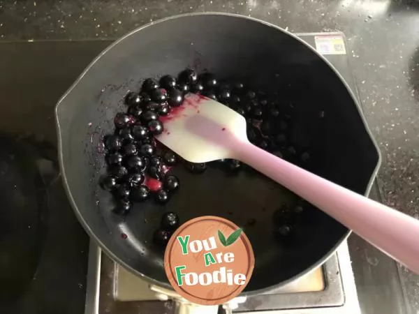 Homemade blueberry sauce