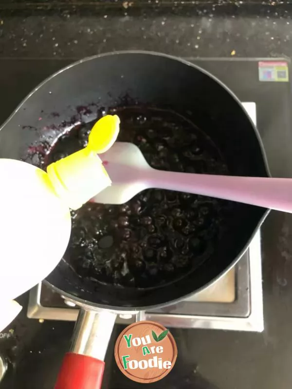 Homemade blueberry sauce