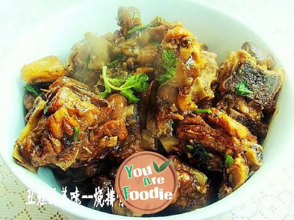 His father's specialty --- braised spareribs