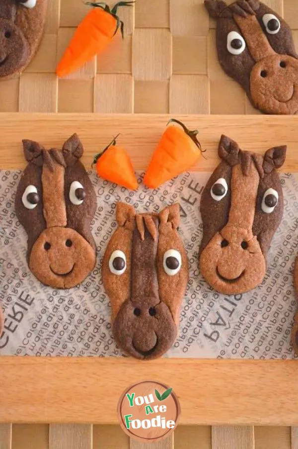 Cartoon horse biscuit
