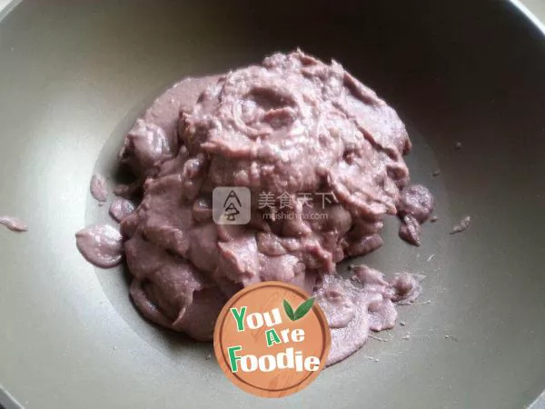 Homemade red bean paste