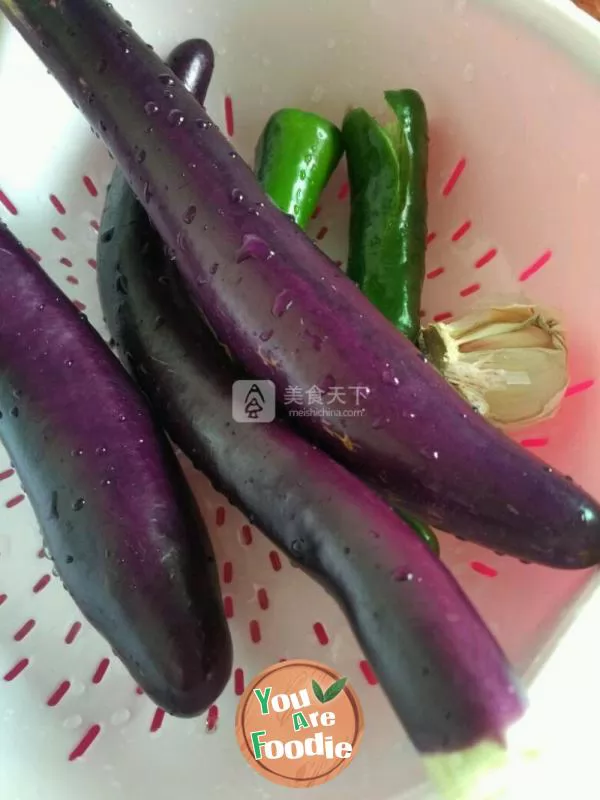 Braised eggplant with soybean