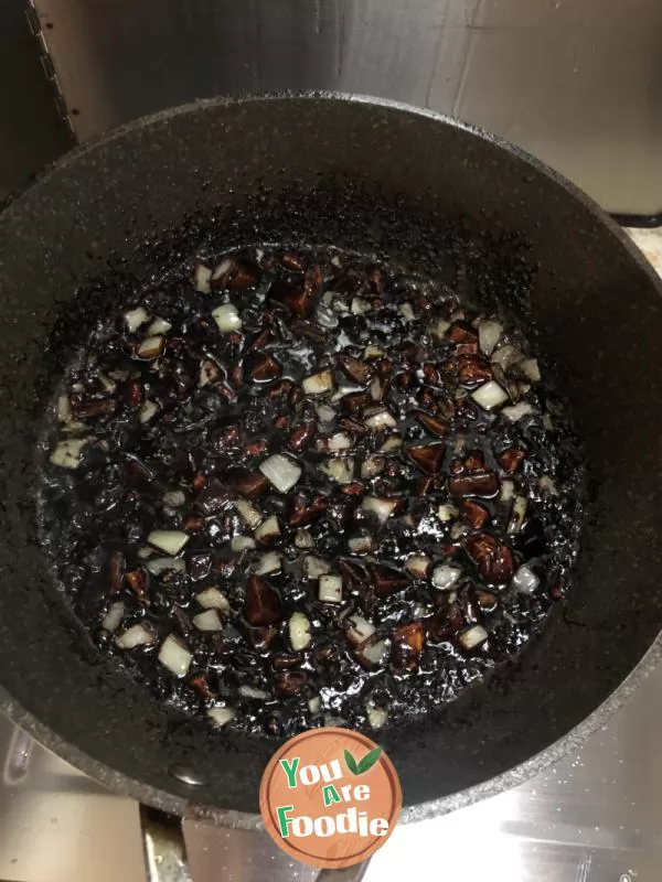 Korean fried noodles with soy sauce