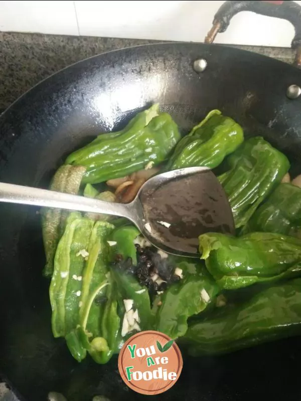 Pan-Seared Green Chili Pepper