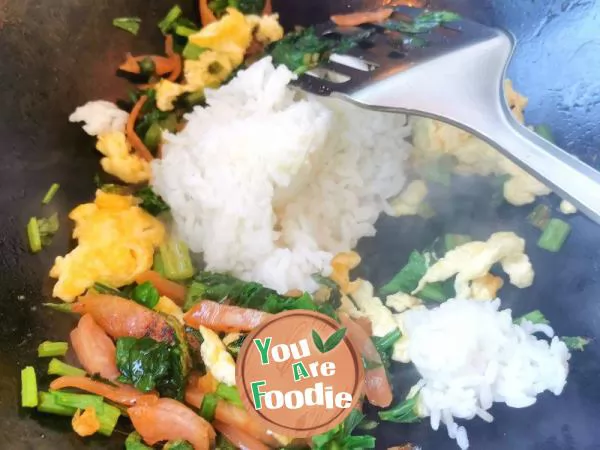 Fried Steamed Rice