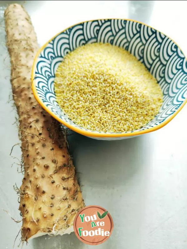 Yam millet porridge