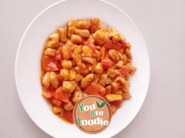 Diced-chicken-in-tomato-sauce