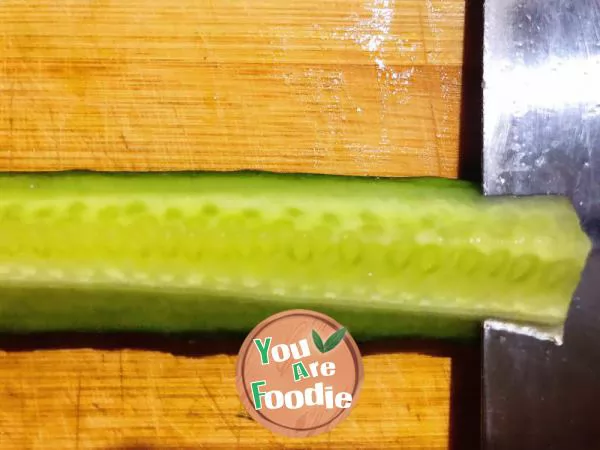 Cucumber knife cold dish