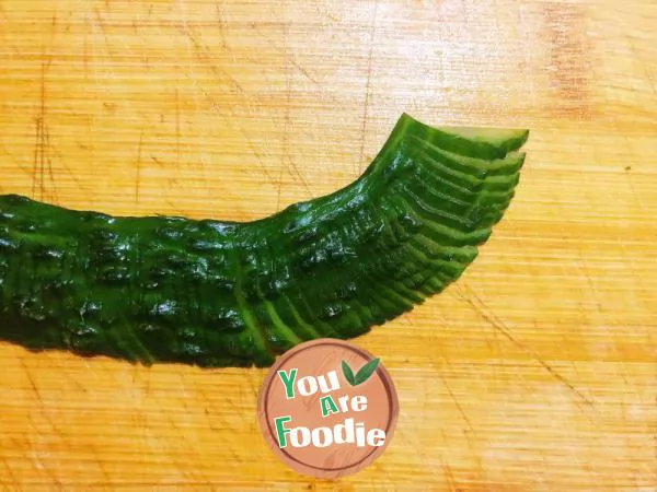 Cucumber knife cold dish