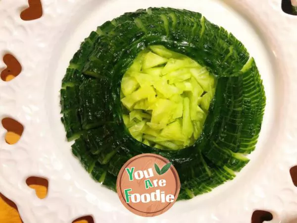 Cucumber knife cold dish