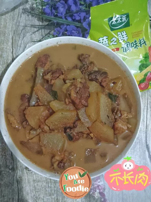 Winter-melon-powder-skin-stewed-chicken