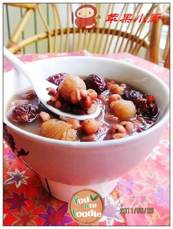 Adlay red bean porridge