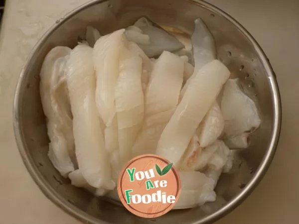 Simple homely dish ----- boiled ink fish