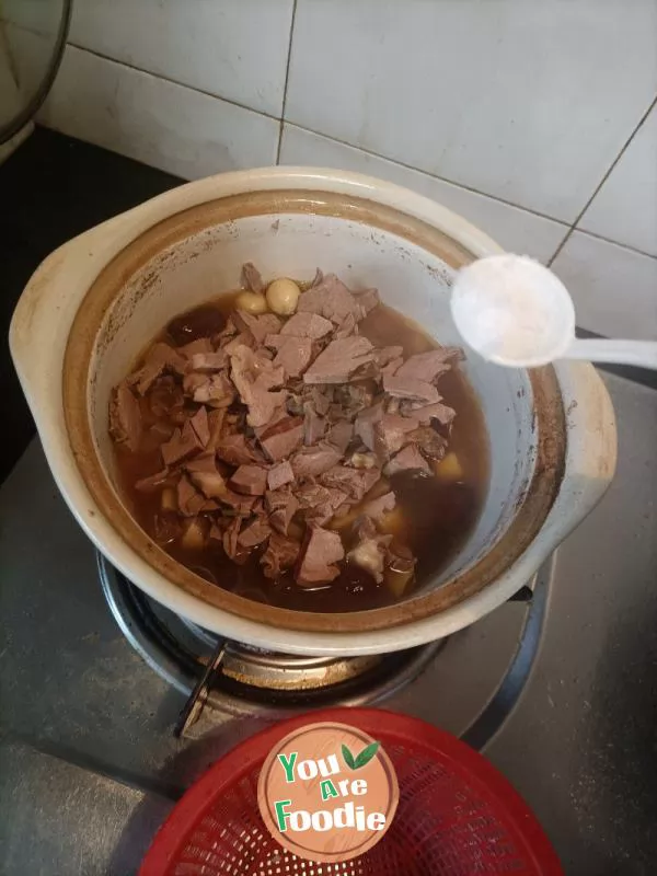 Stewed Lotus Seed with Pig Heart