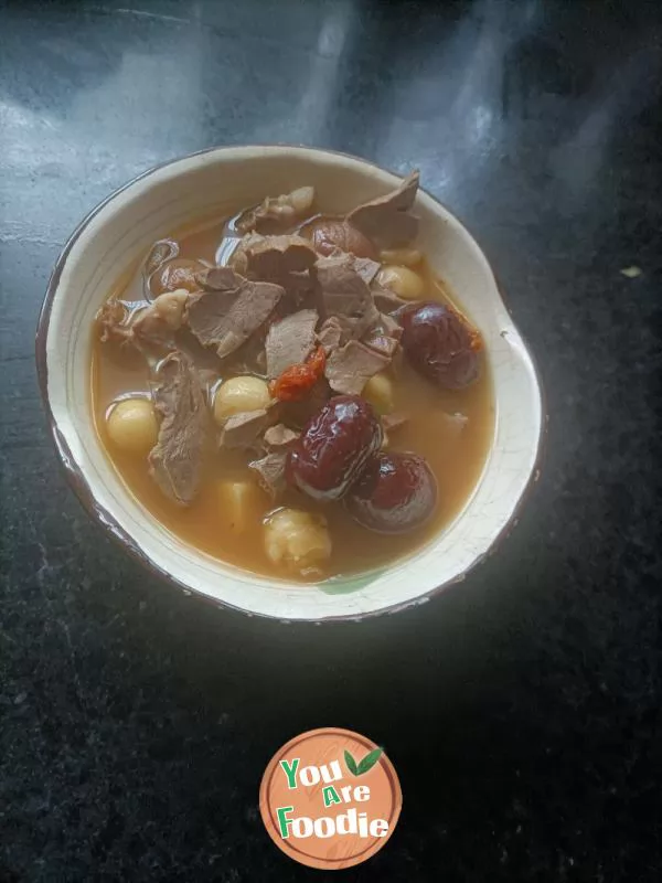 Stewed Lotus Seed with Pig Heart