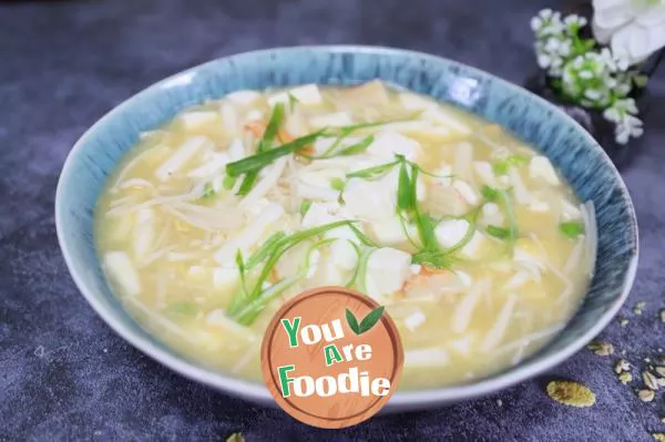 Tofu-Soup-with-Salted-Egg-Yolk