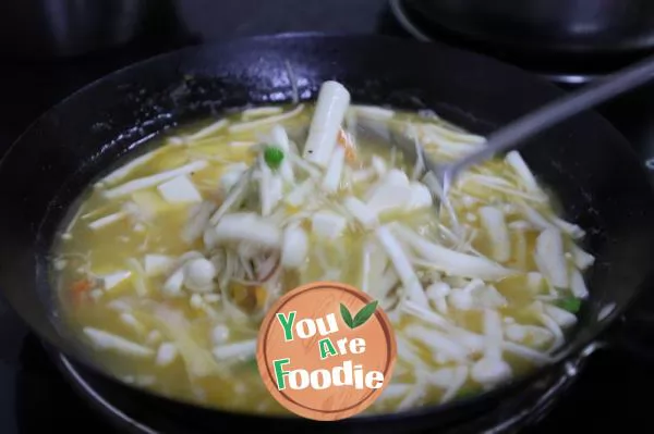 Tofu Soup with Salted Egg Yolk