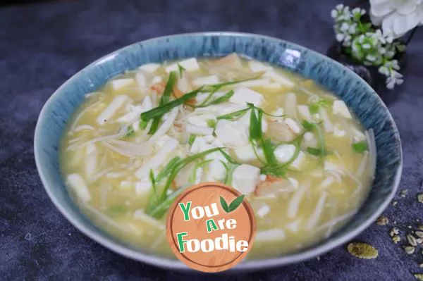 Tofu Soup with Salted Egg Yolk