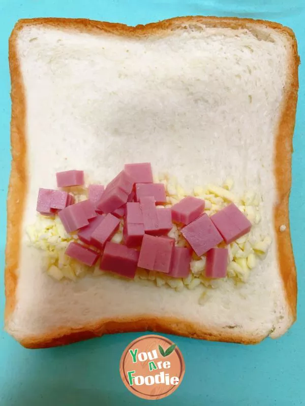 Ham cheese toast roll