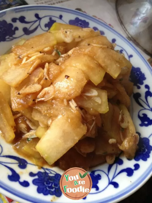 Winter-love-simple-version----fried-shrimp-skin-with-white-gourd