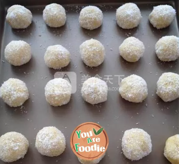 Egg yolk Coconut Cookies