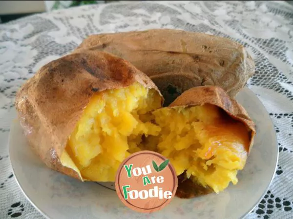 Oven version -- baked sweet potato