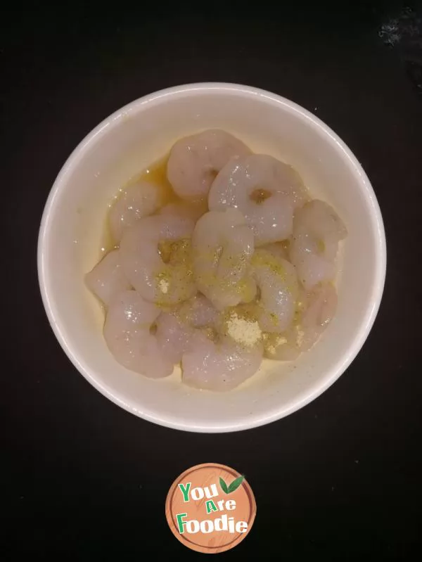 Steamed egg with shrimp