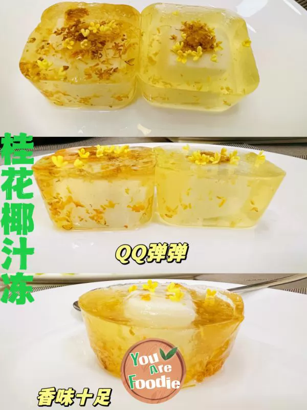 Zero difficulty dessert | Osmanthus coconut jelly