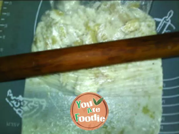 Honey purple potato yam roll