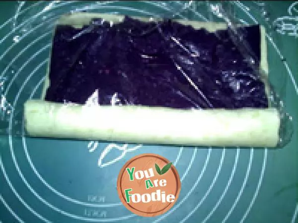 Honey purple potato yam roll