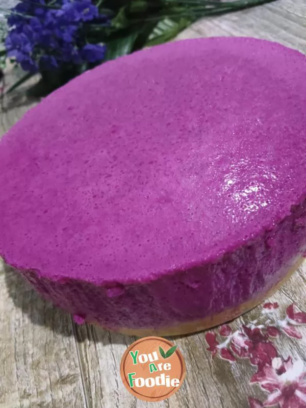 Dragon fruit mousse cake without light cream