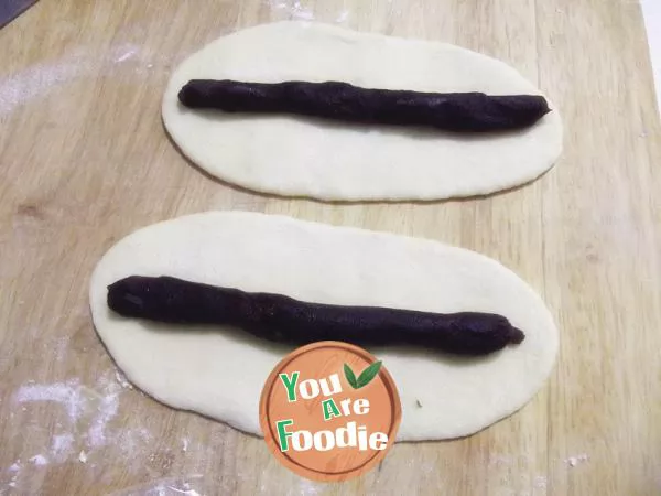 Bean paste braided bread - (4 strands) easy to operate