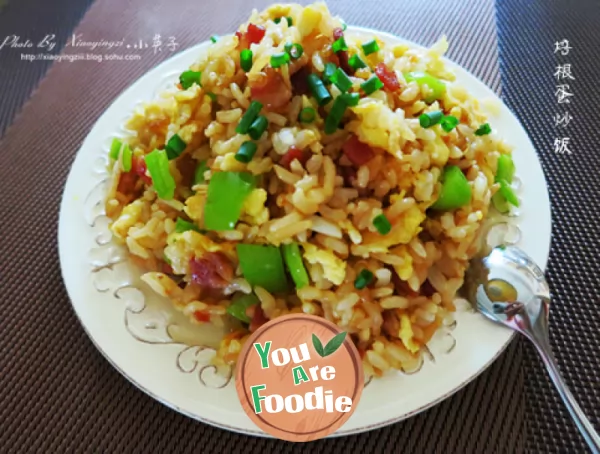 Fried-rice-with-colored-and-flavored-eggs