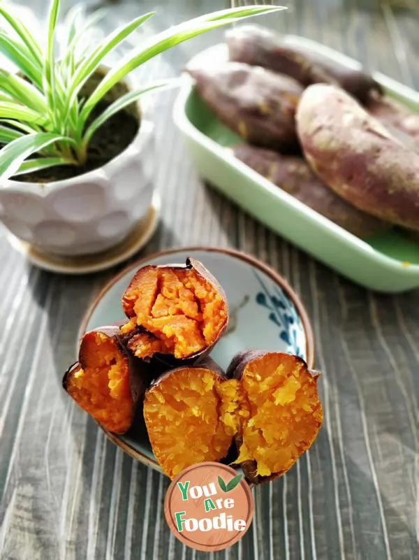 Bake sweet potatoes at home