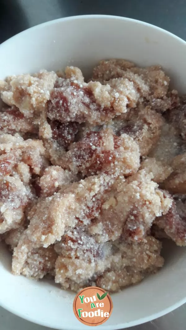 steamed pork with rice flour