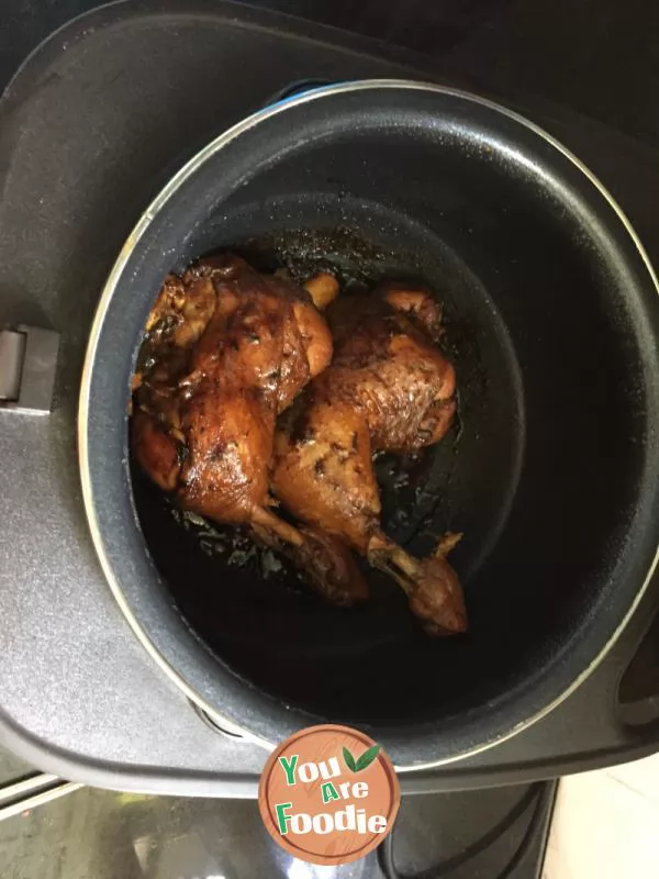 Stewed chicken legs in rice cooker