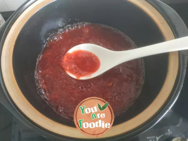 Homemade strawberry jam