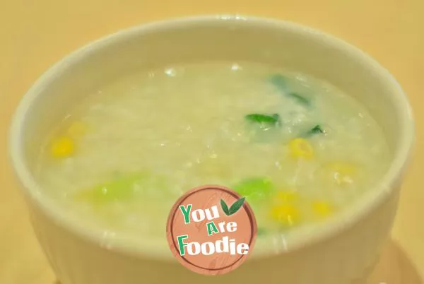 Cabbage and corn porridge