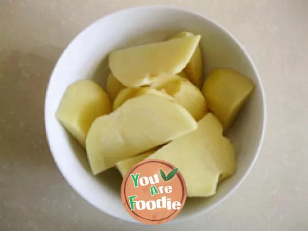Milk flavored potato cake