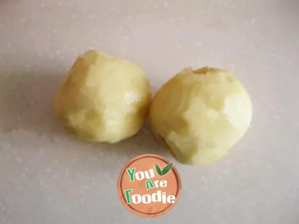 Milk flavored potato cake