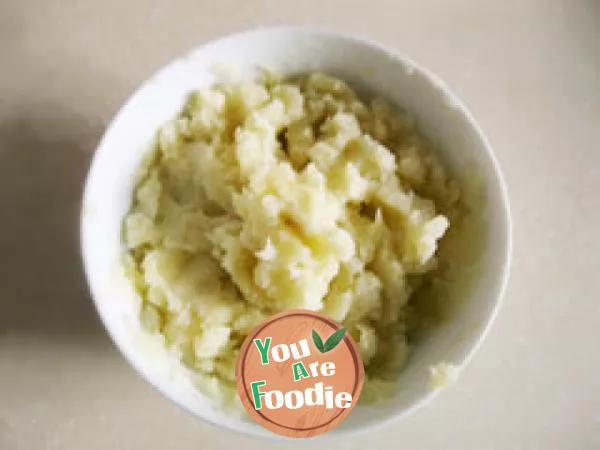 Milk flavored potato cake