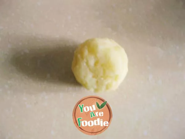 Milk flavored potato cake