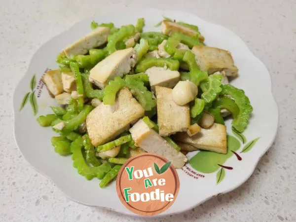 Stir fried Tofu with Bitter Melon