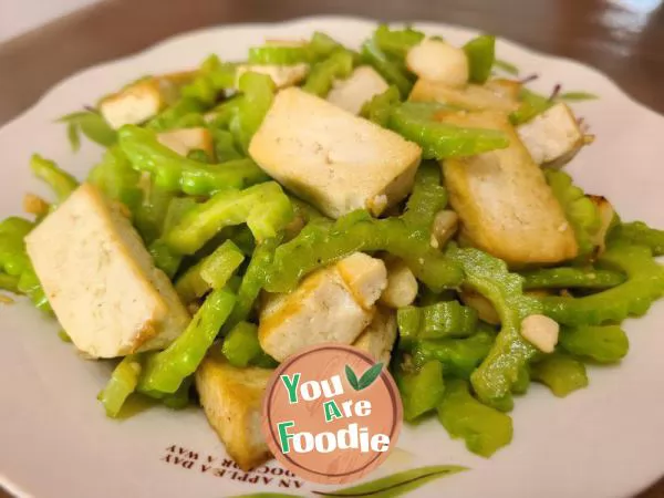 Stir fried Tofu with Bitter Melon